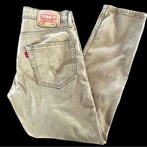 LEVI’S Women’s 502 Jeans Tapered Leg Rare R Label Size 28 Khaki Tan Timeless